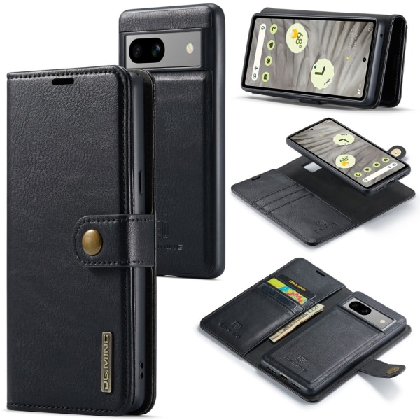 DG.MING 2-in-1 Magnet Wallet Google Pixel 8a Black