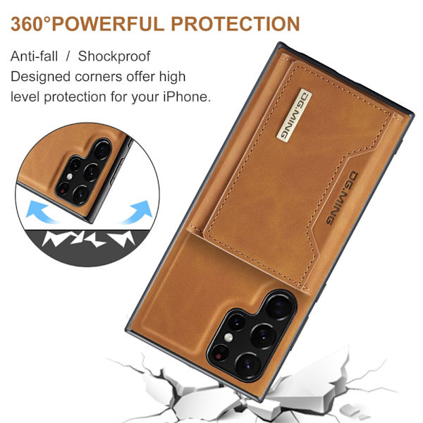 DG.MING 2 in 1 Magnetic Card Slot Case Samsung Galaxy S24 Ultra