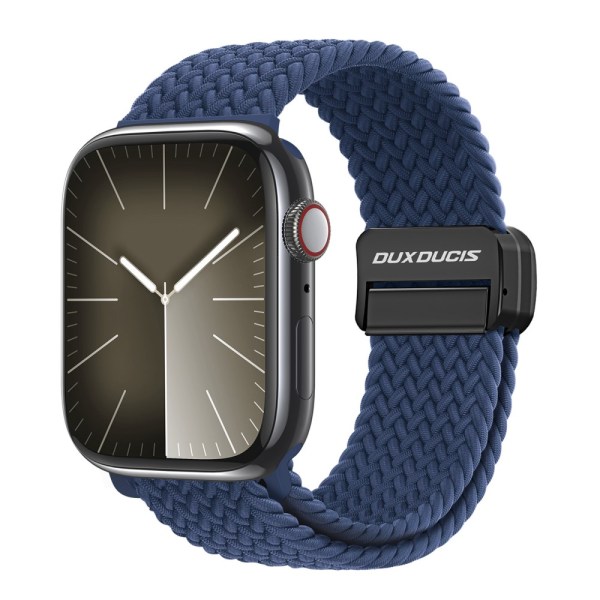 Dux Ducis Elastic Nylon Woven Strap Apple Watch Ultra 2 49mm Sininen