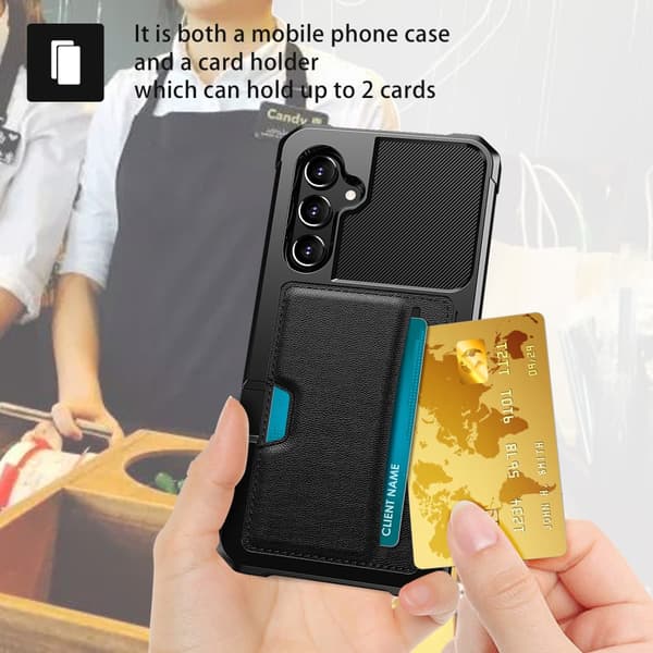Armor Card Case Galaxy S24 Svart