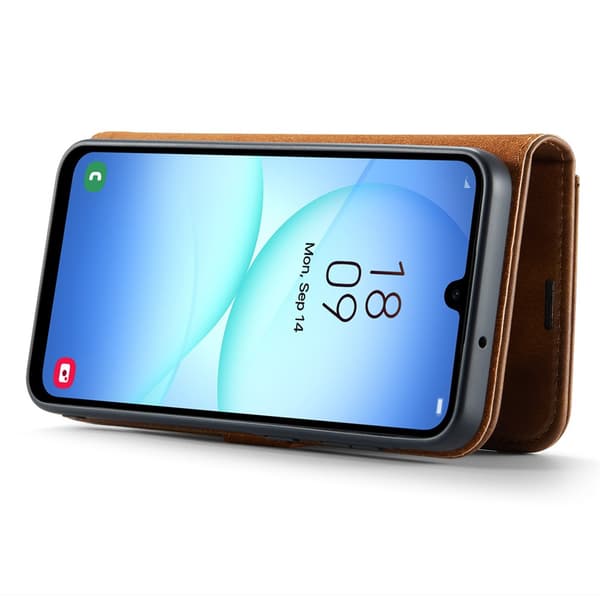 DG.MING 2-in-1 Magnet Wallet Samsung Galaxy A17 Cognac