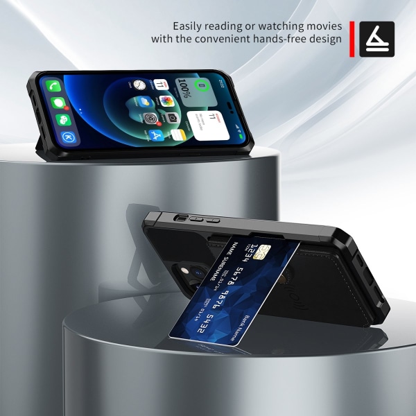 Multi-Slot Skal iPhone 14 Pro Max Svart