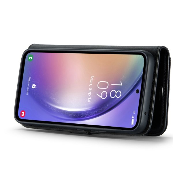 DG.MING 2-in-1 Magnet Plånbok Samsung Galaxy A54 Musta