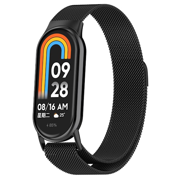Milanese Loop -ranneke Xiaomi Smart Band 8 Musta