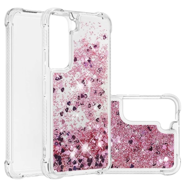 Glitter Bling TPU Case Samsung Galaxy S22 Roséguld