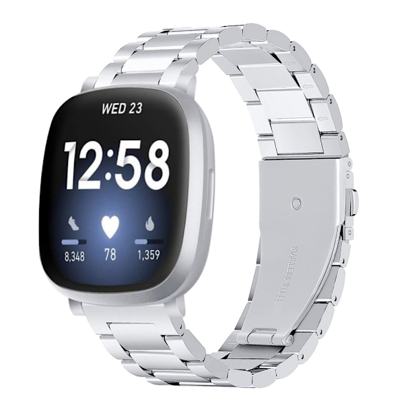 Metallarmband Fitbit Versa 3/Sense Silver