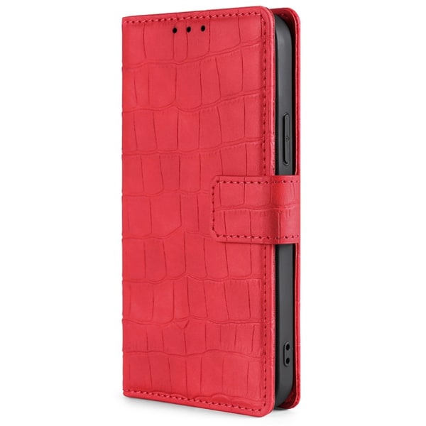 iPhone 14 Pro Case Crocodile Pattern Red
