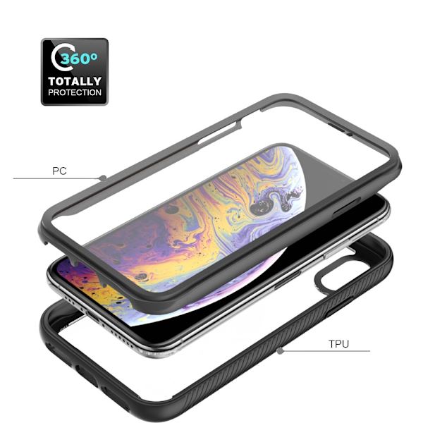 360 Full Cover Edge Case iPhone XS Sort