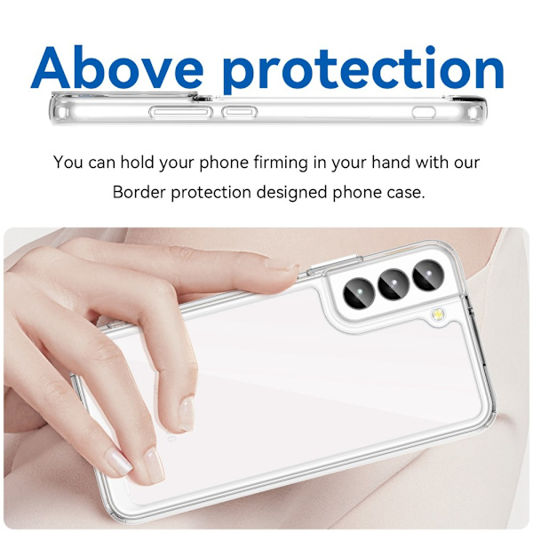 Hybridi Edge -kotelo Samsung Galaxy S23:lle, läpinäkyvä