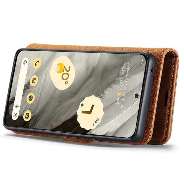 DG.MING 2-i-1 Magnetiskt Plånboksfodral Google Pixel 8 Cognac