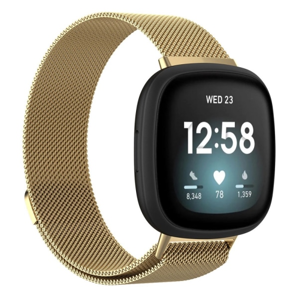 Milanese Loop Armband Fitbit Versa 4/Sense 2 Guld (S)