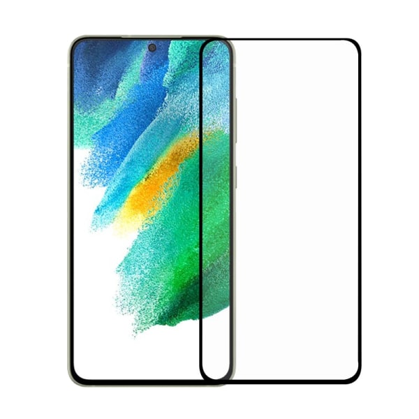 Hærdet glas skærmbeskyttelse til Galaxy S21 FE - Sort