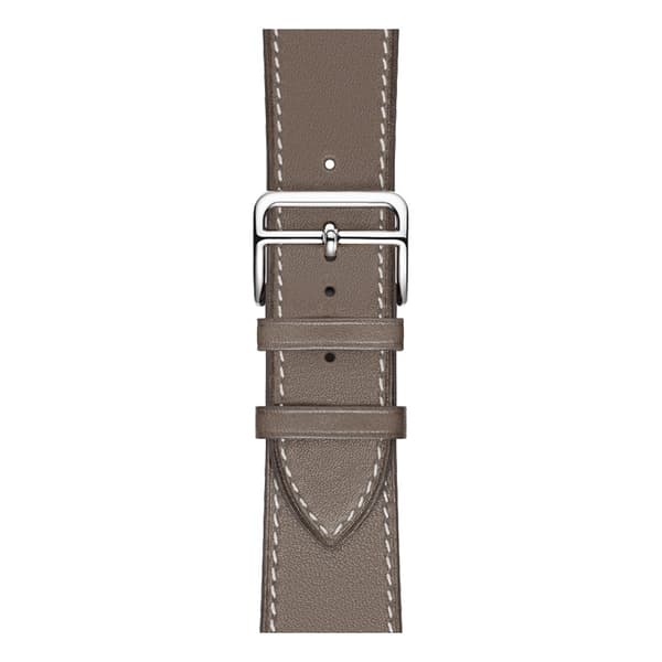 Äkta Läderarmband Apple Watch 42/44/45/49 mm Grå