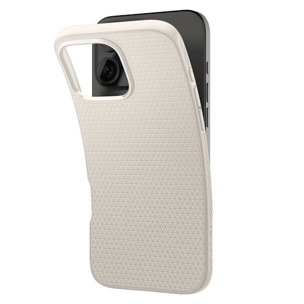 Spigen iPhone 16 Pro Max -kuori Liquid Air Natural Titanium