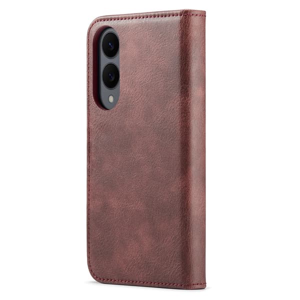 DG.MING 2-in-1 Magnet Wallet Samsung Galaxy S25 Edge Red