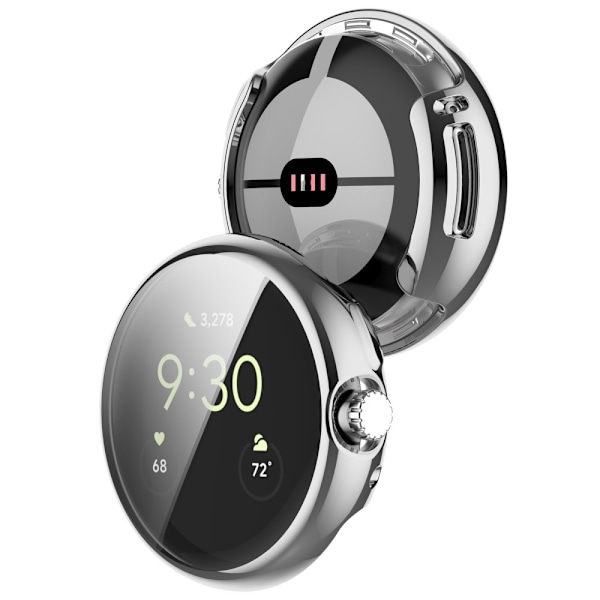 Heltäckande TPU Skal Google Pixel Watch 2 Silver