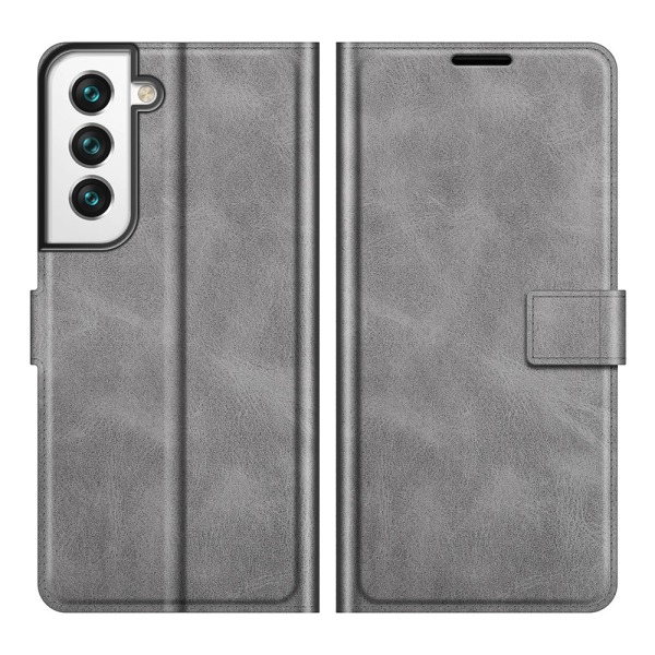 Leather Wallet Samsung Galaxy S22 Plus Grey