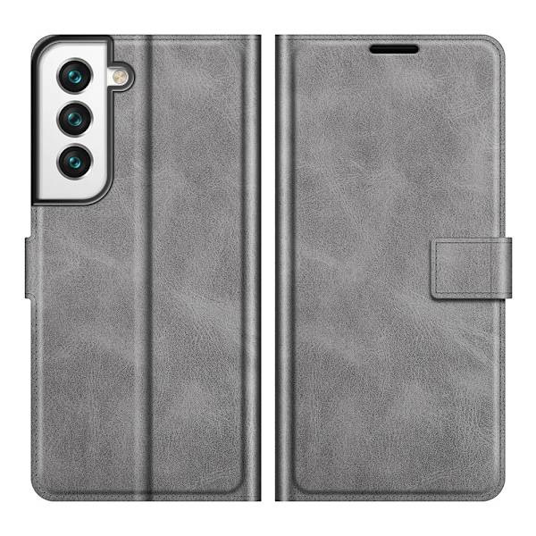 Nahkainen lompakkokotelo Samsung Galaxy S22 Plus - Harmaa