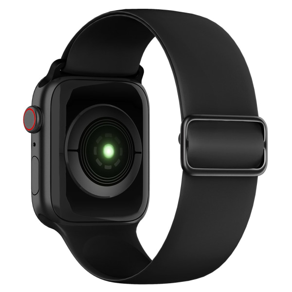 Elastisk Silikone Armbånd Apple Watch 38/40/41 mm Sort