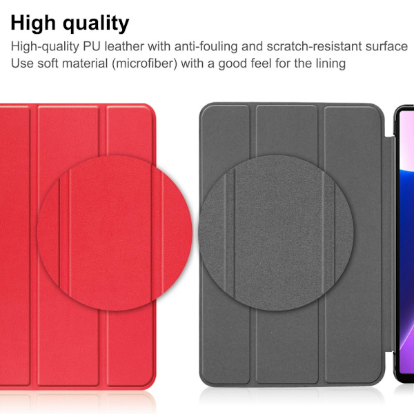 Lenovo Tab M10 Plus (3. generation) Etui Tri-fold Rød