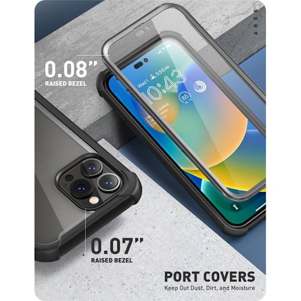 SUPCASE Ares Clear Cover iPhone 14 Pro Max Sort