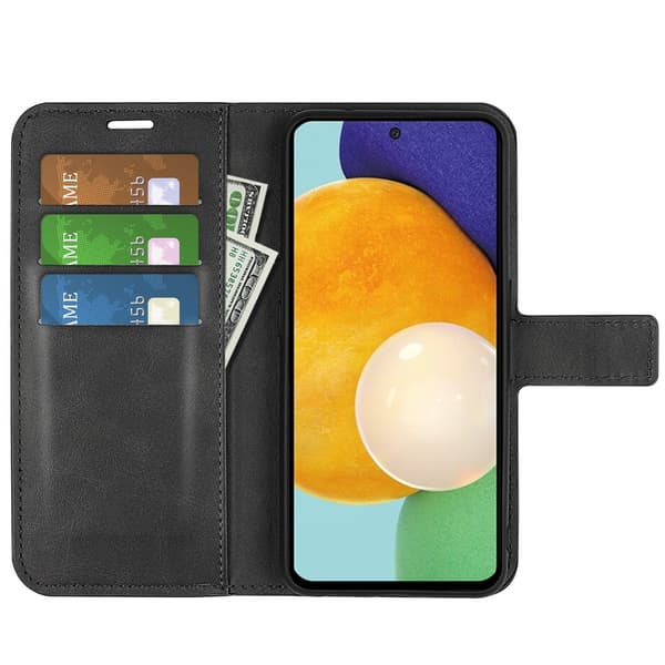 Plånboksfodral Läder Samsung Galaxy A13 Svart