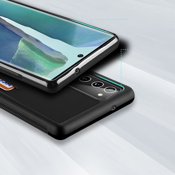 Dux Ducis PoCard Kortlomme Etui Galaxy Note 20 Sort
