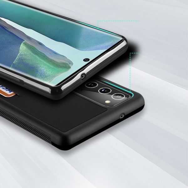 Dux Ducis PoCard -korttilokeron kansi Galaxy Note 20 musta