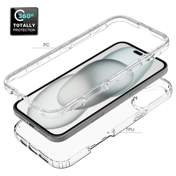 Allround Skal iPhone 16 Plus Transparent