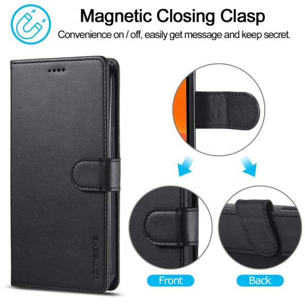 LC.IMEEKE Plånboksfodral iPhone 13 Mini Svart