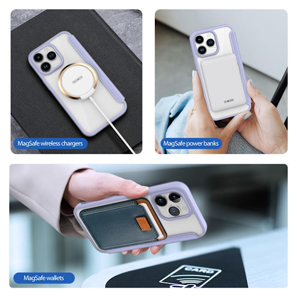 Dux Ducis Skin X Pro -kotelo MagSafe iPhone 15 Pro Max - Lila