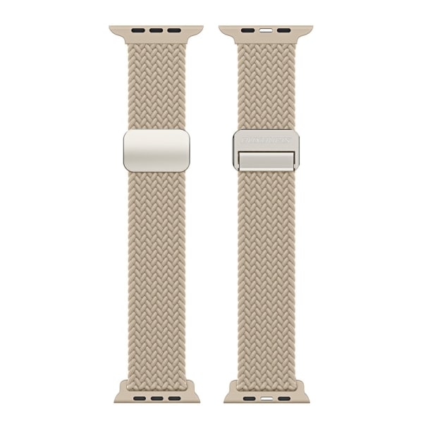 Dux Ducis Elastisk Nylonvævet Rem Apple Watch 42/44/45 mm Beige