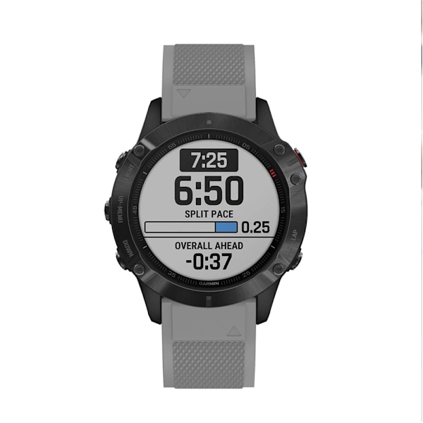 Silikonarmbånd Garmin Fenix 6 Pro Grå