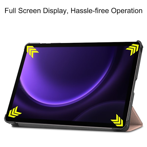Samsung Galaxy Tab S10 FE Fodral Tri-fold Rosa
