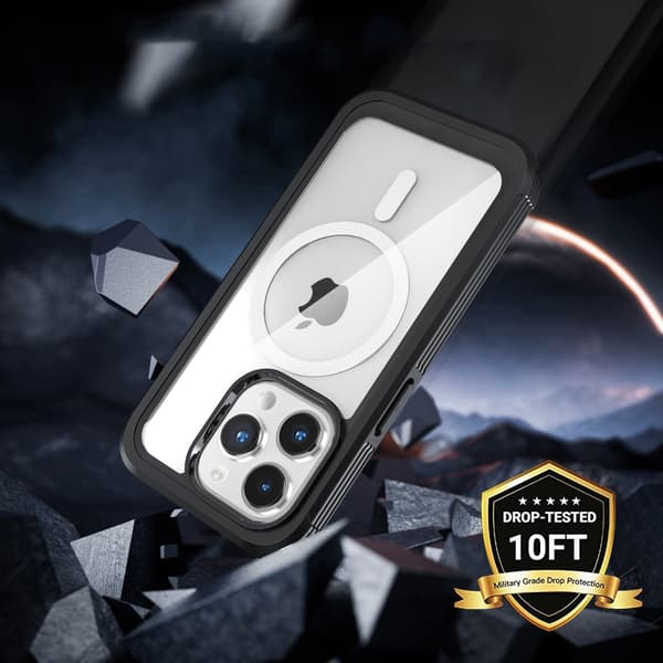 Ultra Full Protection MagSafe Skal iPhone 15 Pro Max Svart