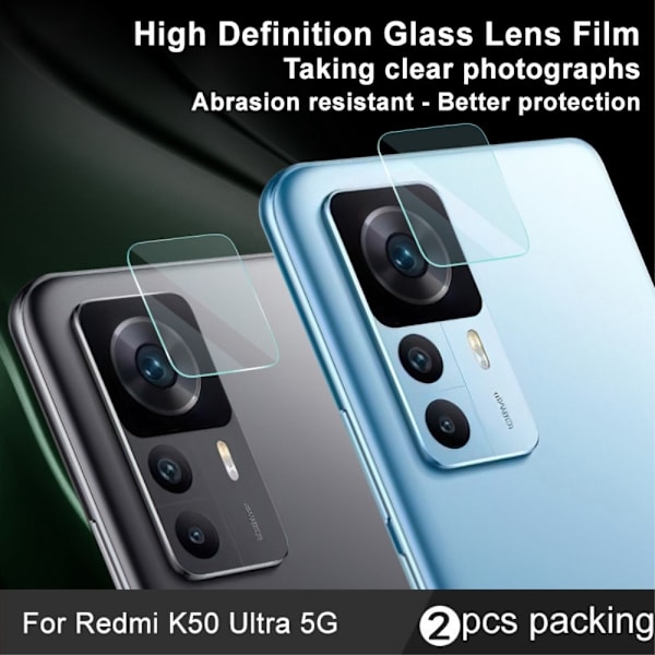 Imak 2 Pack Härdat Glas Linsskydd Xiaomi 12T