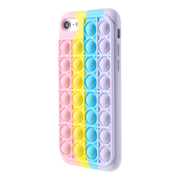 iPhone 7/8/SE Silikonikotelo Pop It Fidget Pinkki