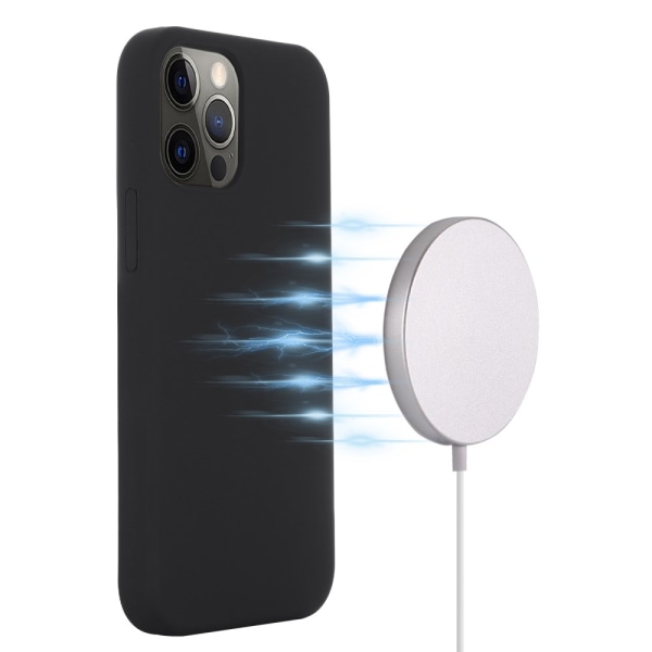 MagSafe silikonecover iPhone 13 Pro Max Sort