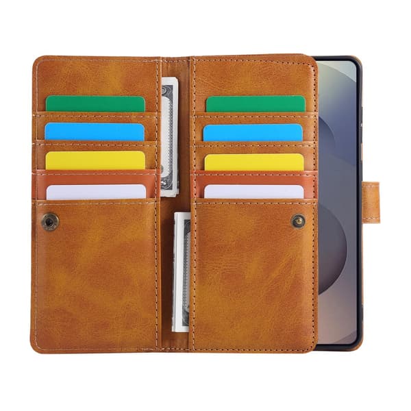 Pung Etui Multi-Slot Samsung Galaxy S25 Edge Cognac