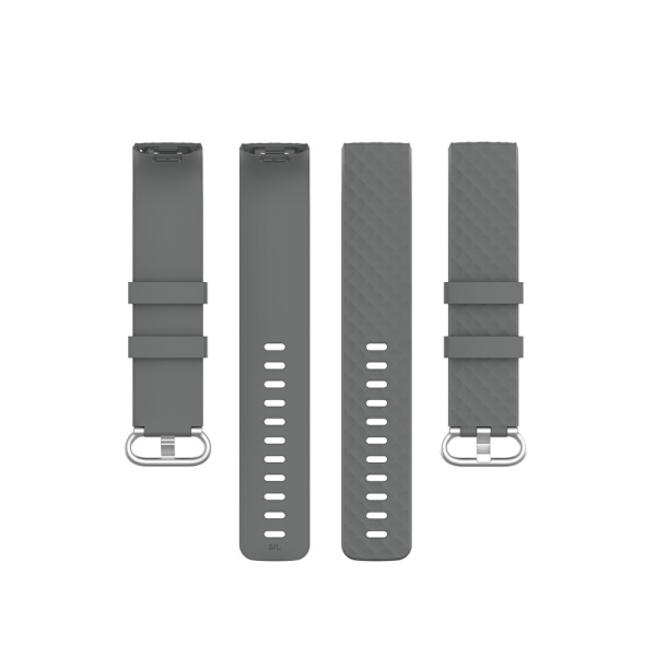 Silikonarmband Till Fitbit Charge 3/4 Grå