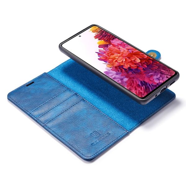 DG.MING 2-in-1 Magnet Wallet Samsung Galaxy S20 FE Blue