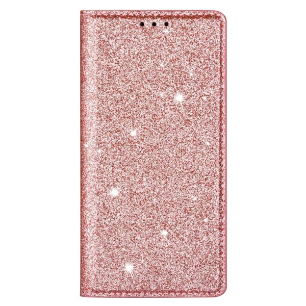 Glitter lompakkokotelo iPhone 13 Rose Gold