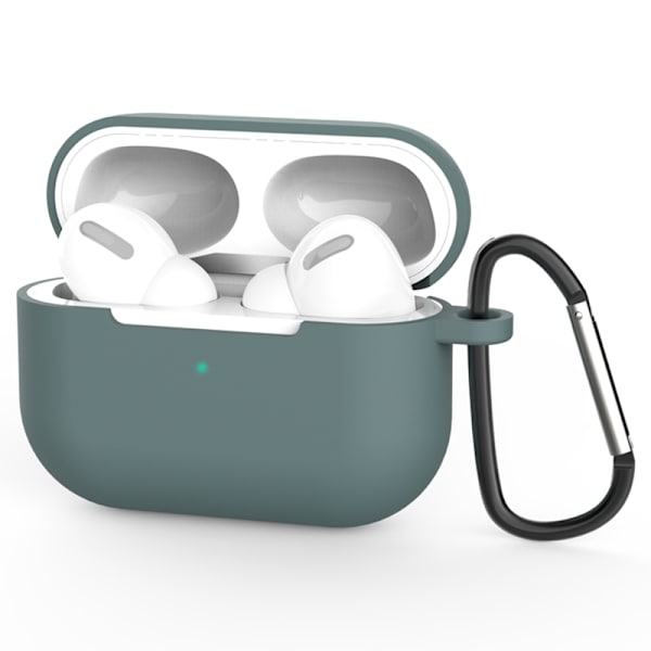 Silikonikotelo karabiinihakalla Apple AirPods Pro Vihreä