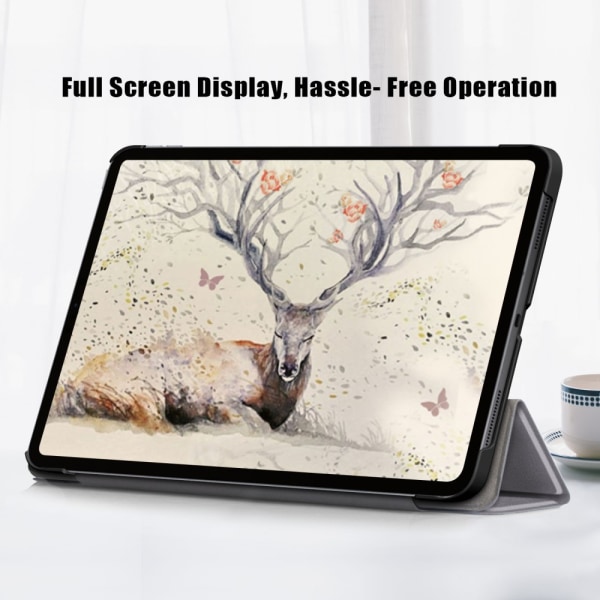 iPad Air 10.9 4th Gen (2020) Fodral Tri-fold Grå