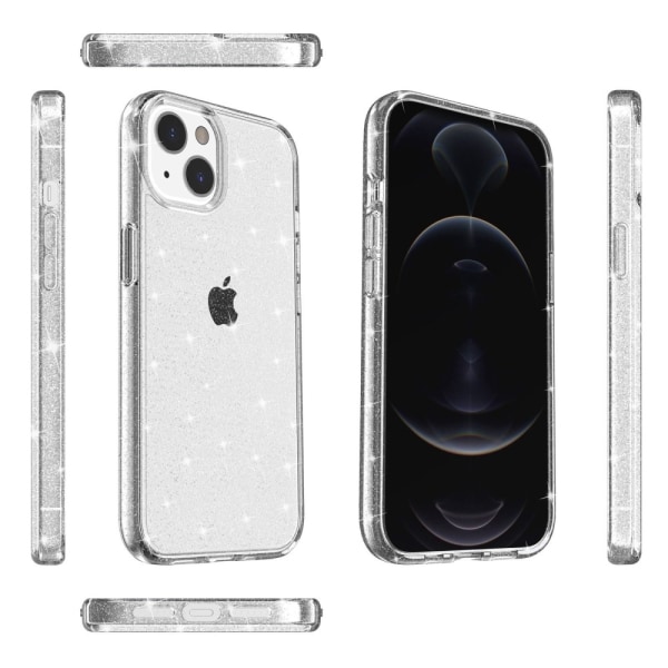 iPhone 14 Plus Skal Glitter Transparent