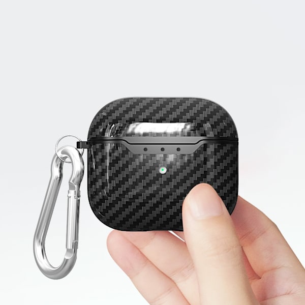 Carbon Cover Apple AirPods 3 Sort
