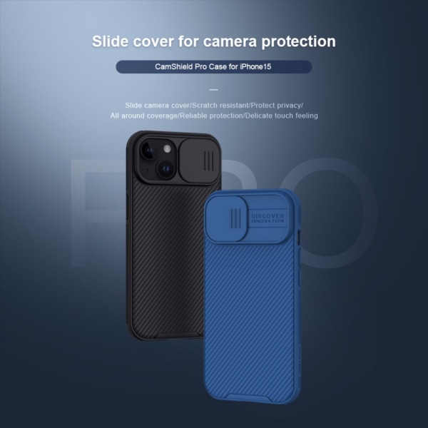 Nillkin CamShield Cover iPhone 15 Pro Sort