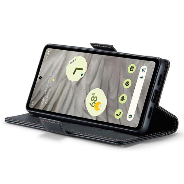CaseMe Slim Plånboksfodral RFID-skydd Google Pixel 7a Svart
