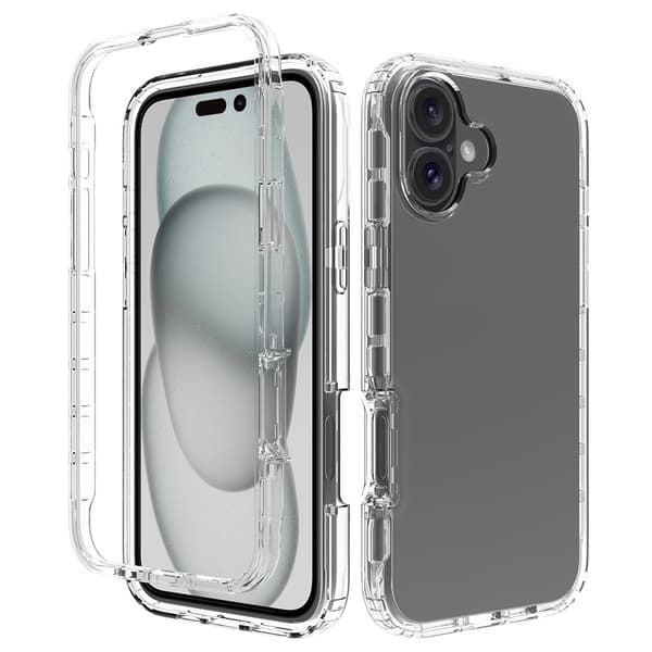 Allround Skal iPhone 16 Plus Transparent