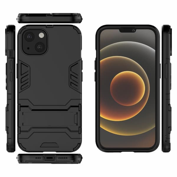 Kickstand-kuori iPhone 13 Musta